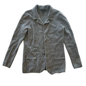 Gray Button-Up Cardigan